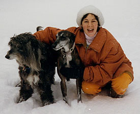 Jezebel, Eli, Claudia in snow